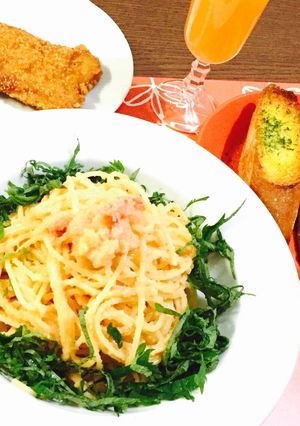 材料少なすぎる！超簡単たらこパスタ-レシピのメイン写真