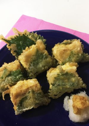 豆腐天ぷら 青じそ包み-レシピのメイン写真