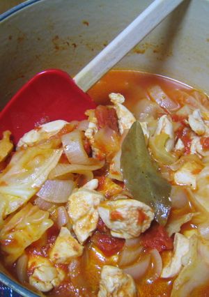 簡単鶏肉トマト煮込み-レシピのメイン写真