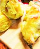 Sweet potato bowl ♡ Fruit custard gratin