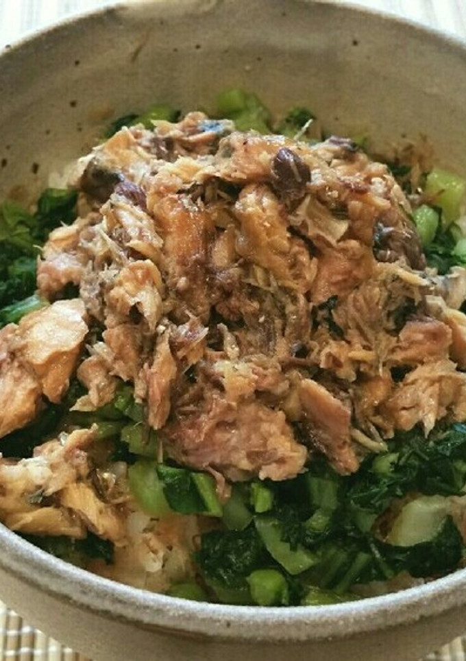 簡単♡野沢菜とサバそぼろご飯♡-レシピのメイン写真
