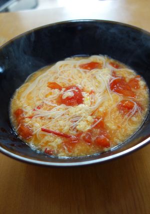 超簡単すぐできる★サンラータン熱そうめん-レシピのメイン写真