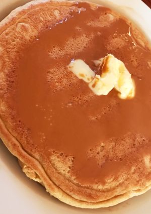 ヘルシー米ぬかパンケーキ-レシピのメイン写真