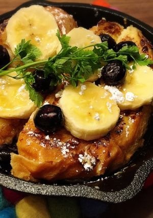スキレットでカフェ風♡フレンチトースト♫-レシピのメイン写真