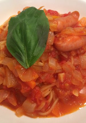 簡単！トマトソースのワンポットパスタ-レシピのメイン写真
