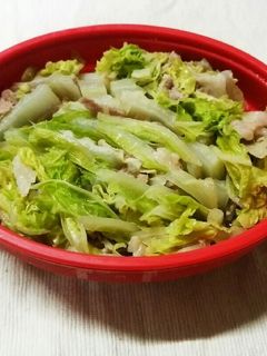 お一人様簡単☆白菜豚肉ミルフィーユ-レシピのメイン写真