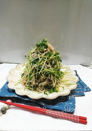 お財布の救世主♡無限もやし・豆苗サラダ-レシピのメイン写真