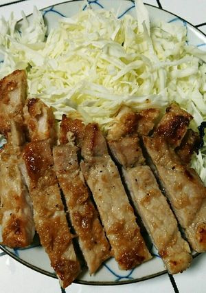 トンテキ肉ｄｅ生姜焼き-レシピのメイン写真