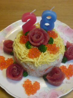 お寿司のケーキ♪~誕生日用~-レシピのメイン写真