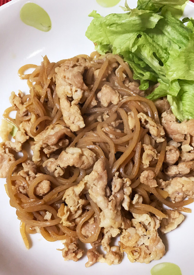 生姜で温活！豚肉としらたきの炒め煮-レシピのメイン写真