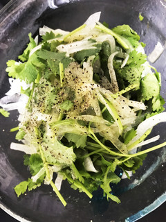 たっぷりパクチーとタマネギのサラダ-レシピのメイン写真