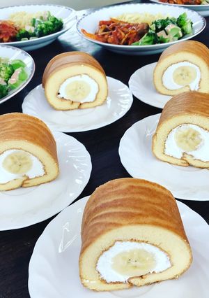 まるごとバナナのロールケーキ-レシピのメイン写真