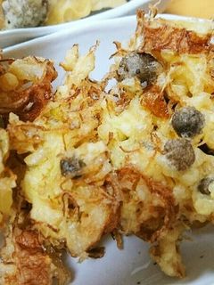 むかごとキャベツ、ちくわのかき揚げ-レシピのメイン写真