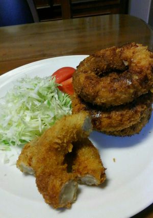 豚バラ巻きのオニオンリング-レシピのメイン写真