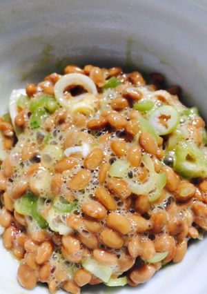 納豆の野沢菜和え-レシピのメイン写真