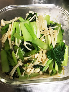 レンジ活用☆えのきと小松菜の香味和え-レシピのメイン写真