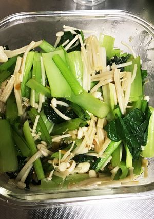 レンジ活用☆えのきと小松菜の香味和え-レシピのメイン写真