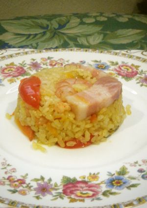 えびと人参の明るいサフランライス-レシピのメイン写真