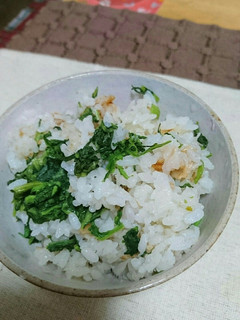 炊き込みご飯に菜っ葉!-レシピのメイン写真