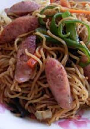 ウインナーで簡単に焼きそば-レシピのメイン写真