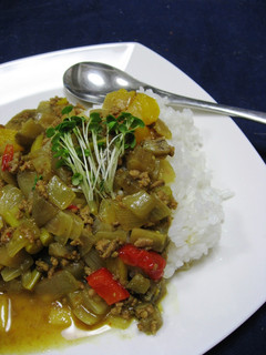 夏野菜のキーマカレー-レシピのメイン写真