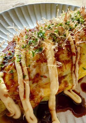 mキャベツたっぷり！豚なしとん平焼き-レシピのメイン写真