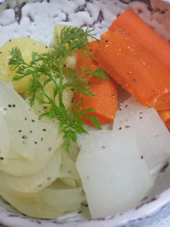 根菜類の簡単野菜蒸し-レシピのメイン写真