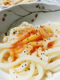 つゆなし! 釜玉明太バターうどん☆彡-レシピのメイン写真