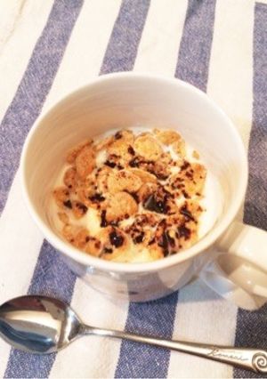 スピード朝食！シリアルカフェオレ-レシピのメイン写真