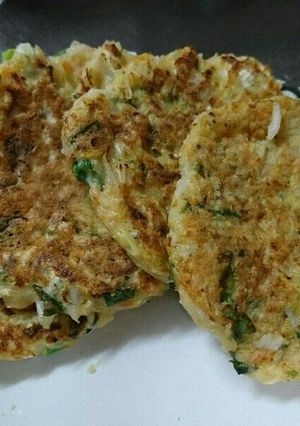 離乳食後期☆モチモチしらすお好み焼き-レシピのメイン写真