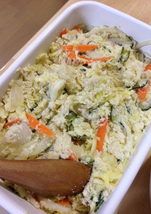 糖質オフ！豆腐とおからのヘルシーサラダ-レシピのメイン写真