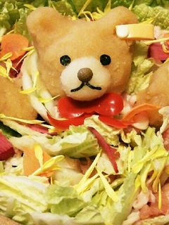 大根おろしアート~テディベアみぞれ鍋-レシピのメイン写真