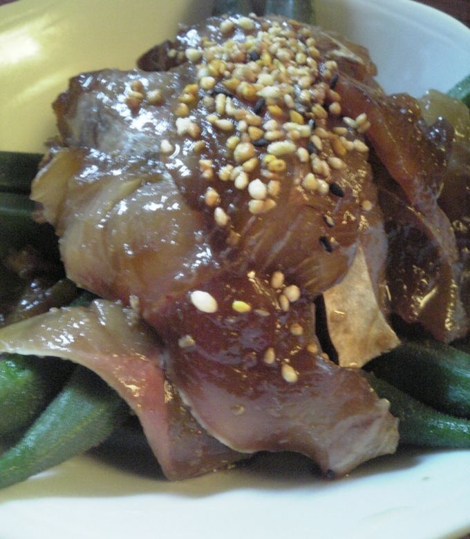 ご飯もすすむアジ刺身漬け-レシピのメイン写真