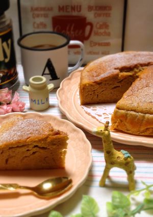 ブレンディで♡ふわふわスフレパンケーキ♪-レシピのメイン写真