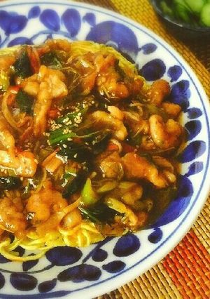 簡単！ランチや夜食に♪あんかけ焼きそば！-レシピのメイン写真