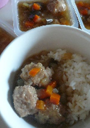 肉だんごと野菜のうま煮(幼児食)-レシピのメイン写真