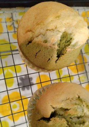 春めくふんわり2色の抹茶マフィン-レシピのメイン写真