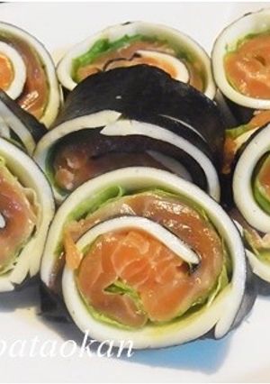 サーモンとチーズの海苔巻き-レシピのメイン写真