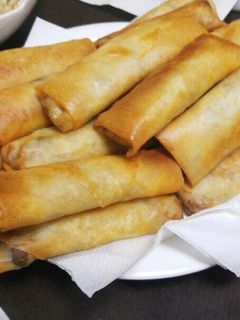 鶏肉・筍・ニラ・春雨の具だくさん簡単春巻 by way2go 【クックパッド