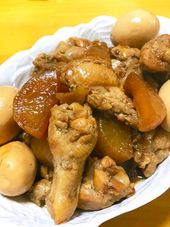 手羽元と大根の中華風こってり煮♡-レシピのメイン写真