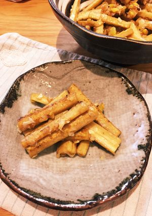 ごぼうのうまうまネギ塩炒め-レシピのメイン写真
