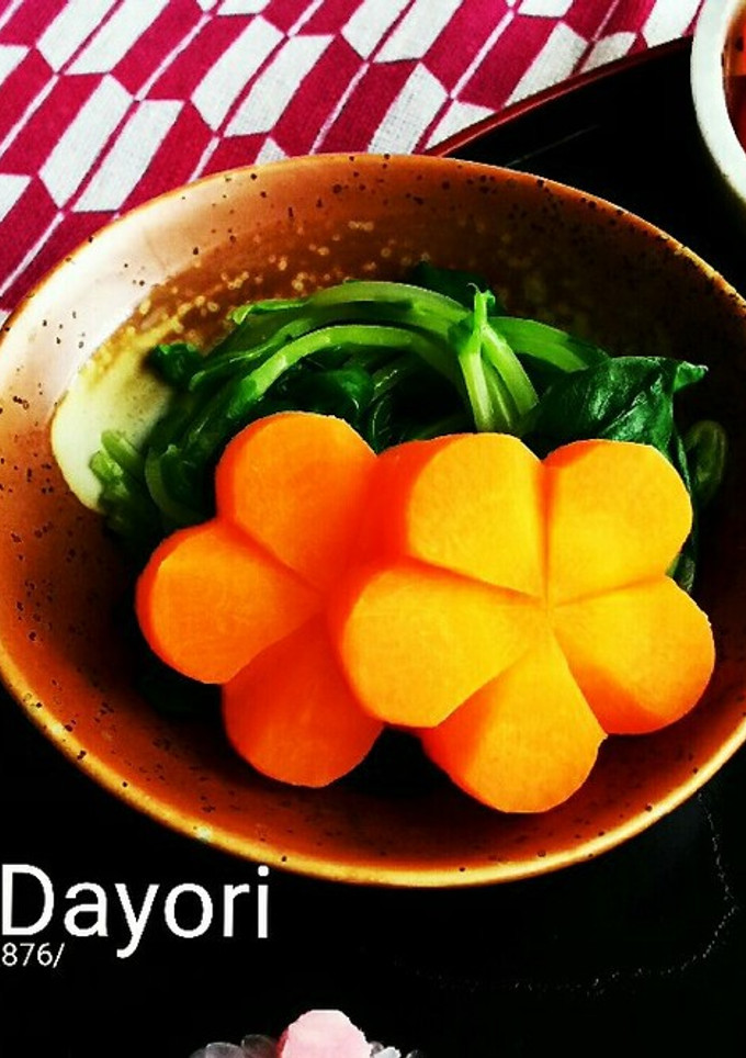 簡単！ 花人参の飾り切り-レシピのメイン写真