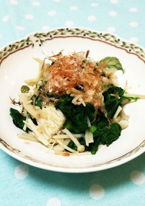 春菊とえのきのおひたし-レシピのメイン写真