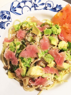 アボカドと生ハムのクリームパスタ-レシピのメイン写真