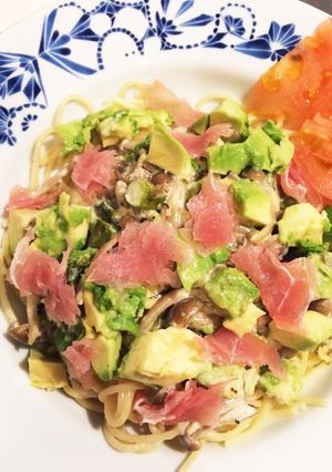 アボカドと生ハムのクリームパスタ-レシピのメイン写真