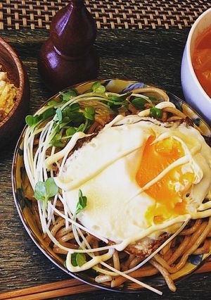 祖母レシピ:挽肉やきそば-レシピのメイン写真