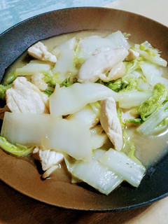 白菜と鶏むね肉のオイスターソース炒め-レシピのメイン写真