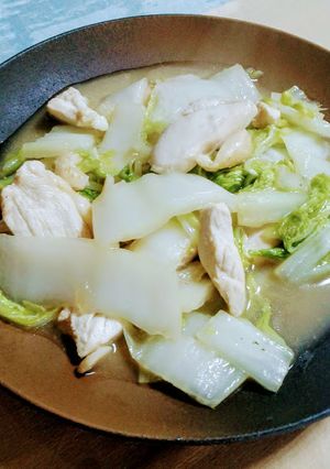 白菜と鶏むね肉のオイスターソース炒め-レシピのメイン写真