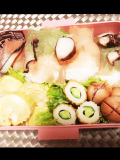 娘弁当 生ハムのイカ燻製乗せ寿司-レシピのメイン写真