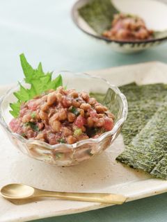 葱トロ納豆 海苔包み-レシピのメイン写真